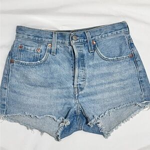 Levi's Light Blue Jean Shorts